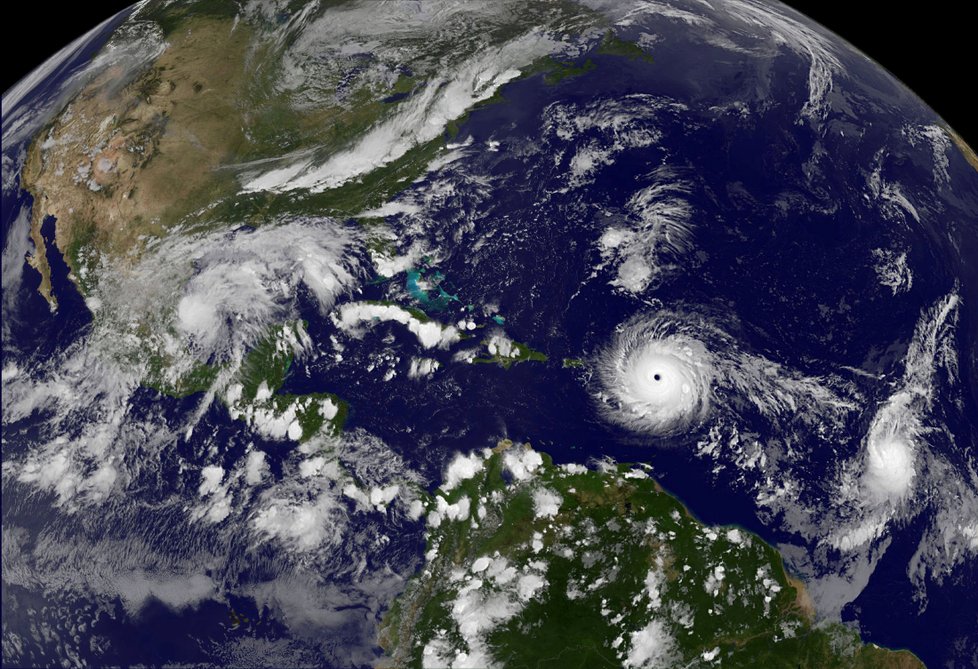 Hurikán Irma zesílil na pátý stupeň z pěti.