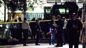 Pět amerických policistů bylo zraněno při pondělní přestřelce v texaském Houstonu. (29. 1. 2019)
