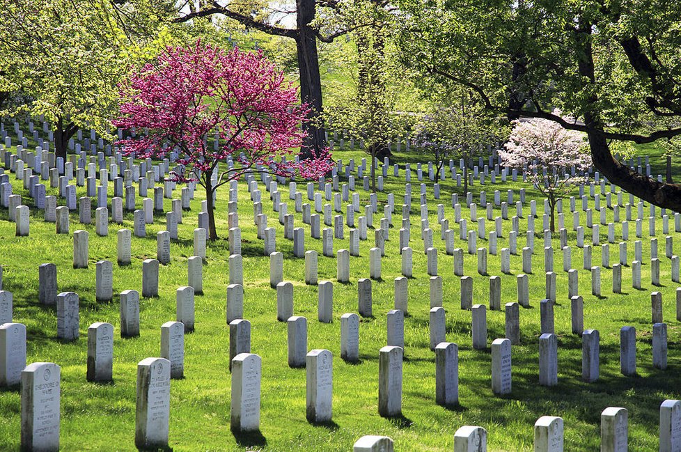 V takřka posvátné půdě, jen několik kilometrů od Bílého domu, je pohřbeno více než 400 tisíc padlých vojáků.