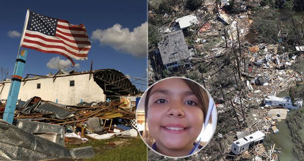 Jako výbuch atomové bomby. Hurikán zabil i  jedenáctiletou Sarah