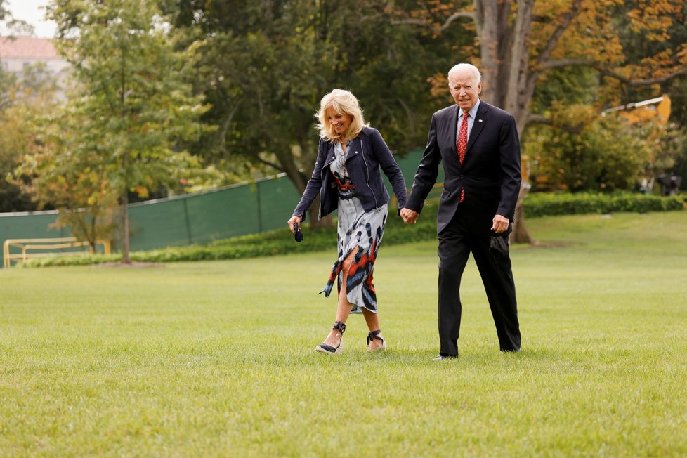 Prezident USA Joe Biden s manželkou Jill.