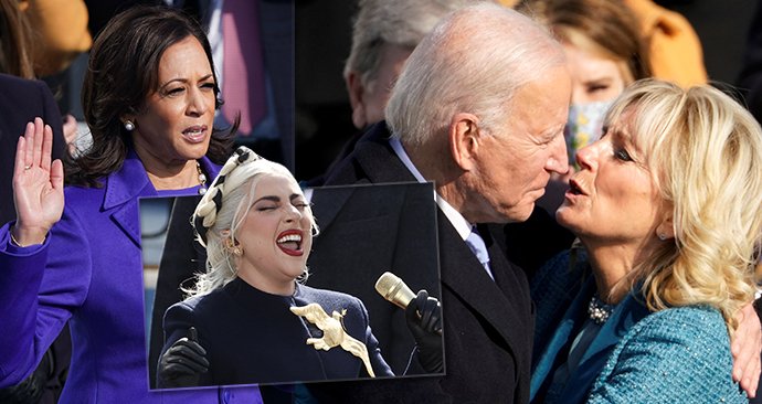 Biden složil přísahu, hymnu mu zazpívala Lady Gaga.