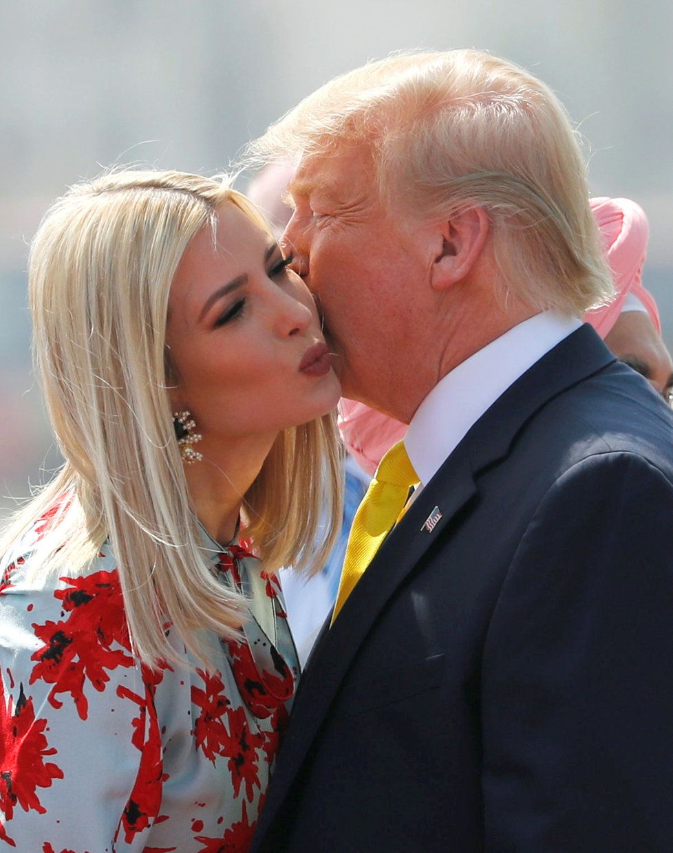 Americký prezident Donald Trump s manželkou Melanií zahájil návštěvu v Indii, (24.02.2020). Na letišti na něj čekala i dcera Ivanka.