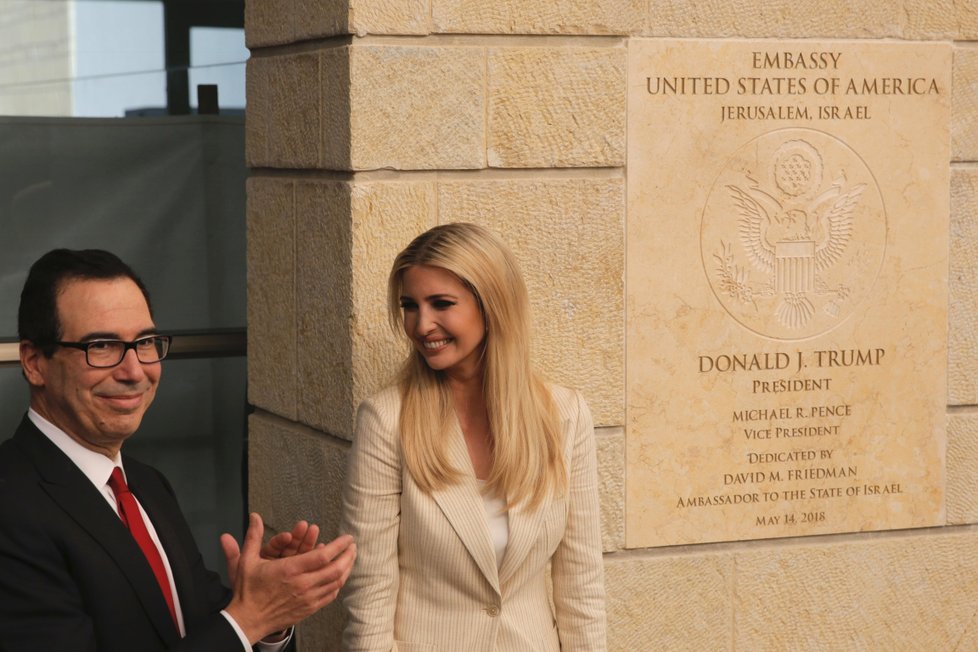 USA oficiálně otevřely americkou ambasádu v Jeruzalémě (14.5 2018)