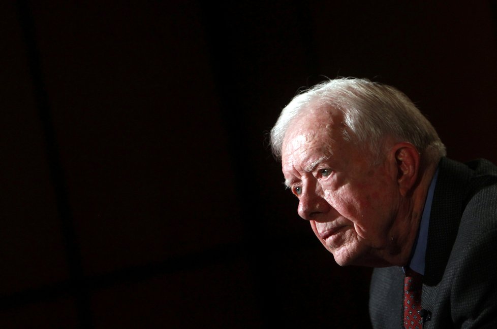 Exprezident USA Jimmy Carter (95) je na svůj věk velmi aktivní.