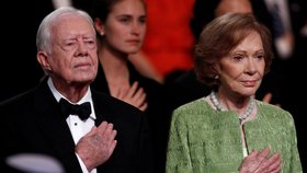 Exprezident USA Jimmy Carter s chotí Rosalynn.