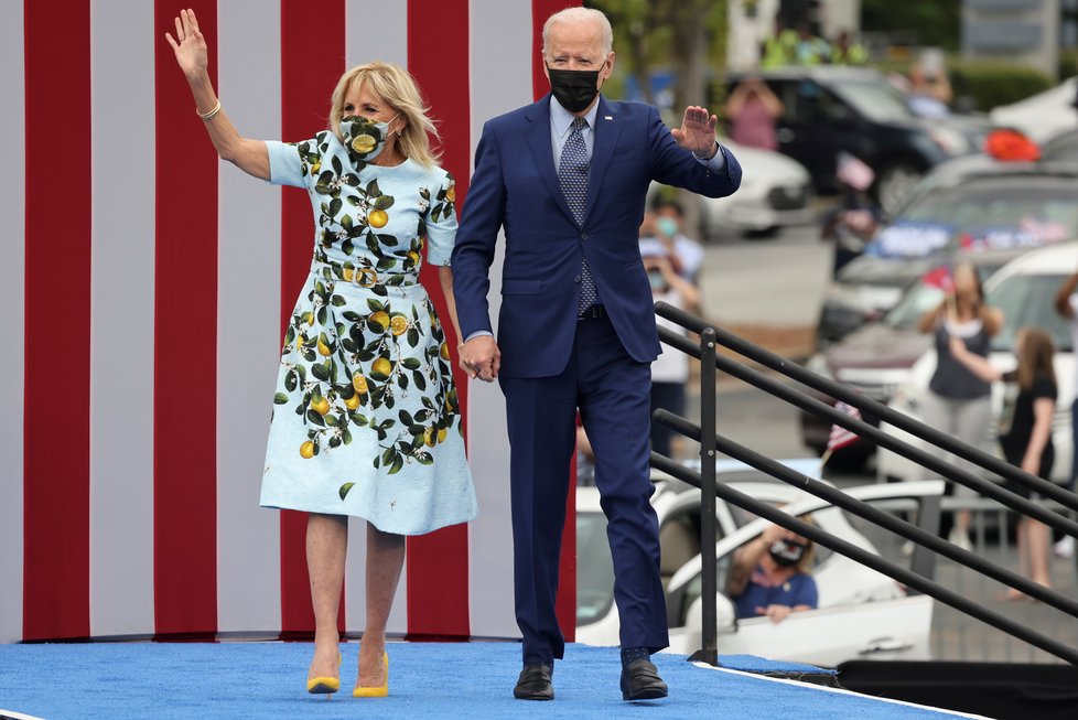 Prezident USA Joe Biden s manželkou Jill.