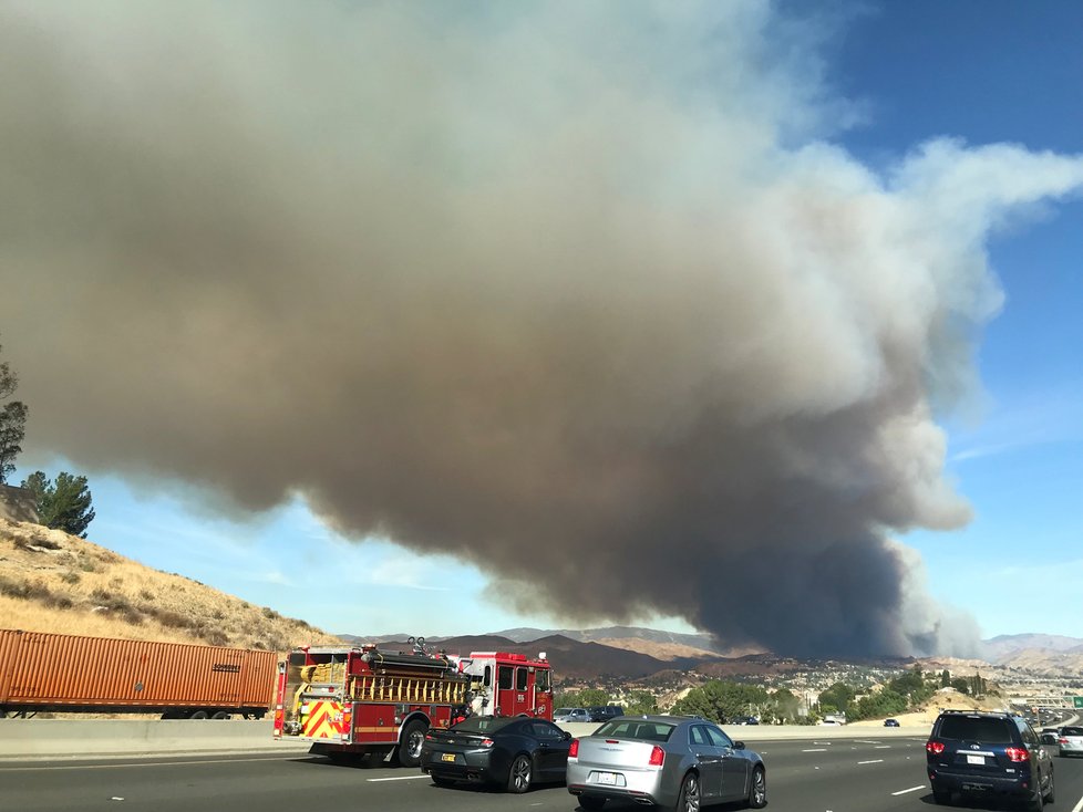 Požáry v Kalifornii