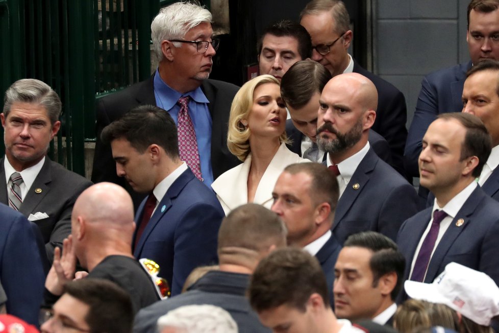 Ivanka Trumpová s manželem doprovodili prezidenta do Texasu (17.10.2019).