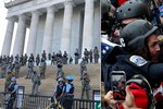 Laxní obrana Kapitolu versus masivní ochrana Lincolnova památníku během BLM protestů.