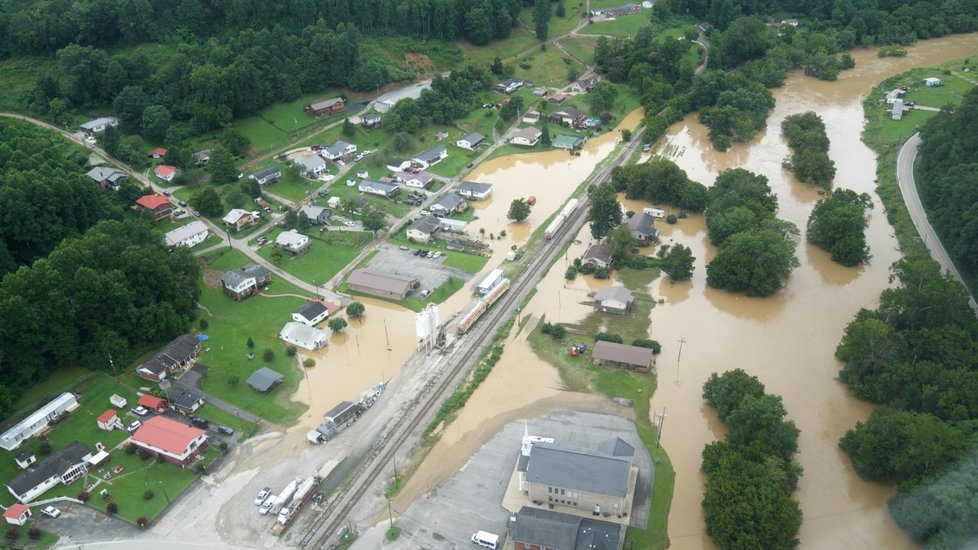 Záplavy v americkém státě Kentucky.