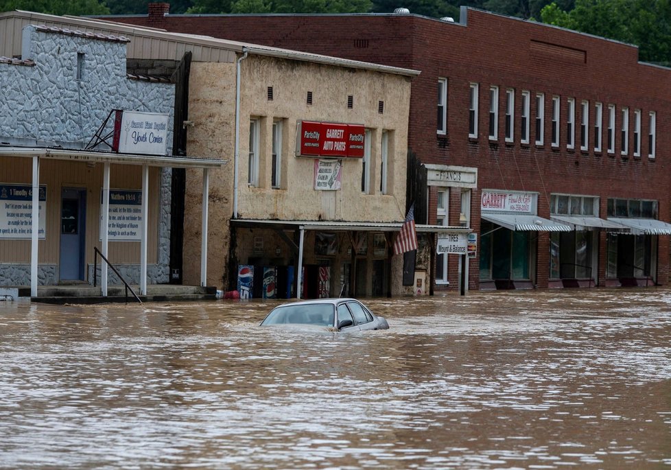 Záplavy v americkém státě Kentucky.