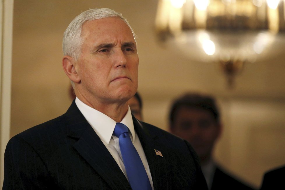 Viceprezident USA Mike Pence.