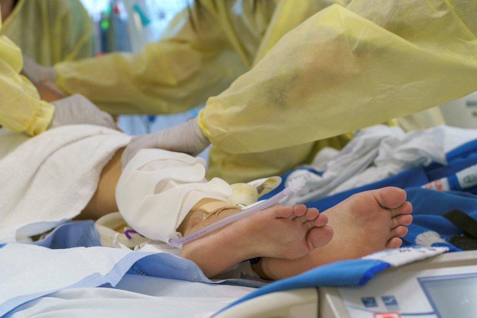 Boj s koronavirem na jednotce intenzivní péče v americkém Portlandu. Boj s koronavirem na jednotce intenzivní péče v americkém Portlandu.