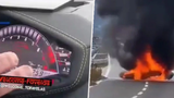 Mladíci roztřískali lamborghini za miliony: Skončilo v plamenech