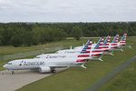 Boeingy 737 MAX 8 společnosti American Airlines (Ilustrační foto)