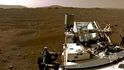 Část panoramatického 360stupňového snímku okolí roveru Perseverance