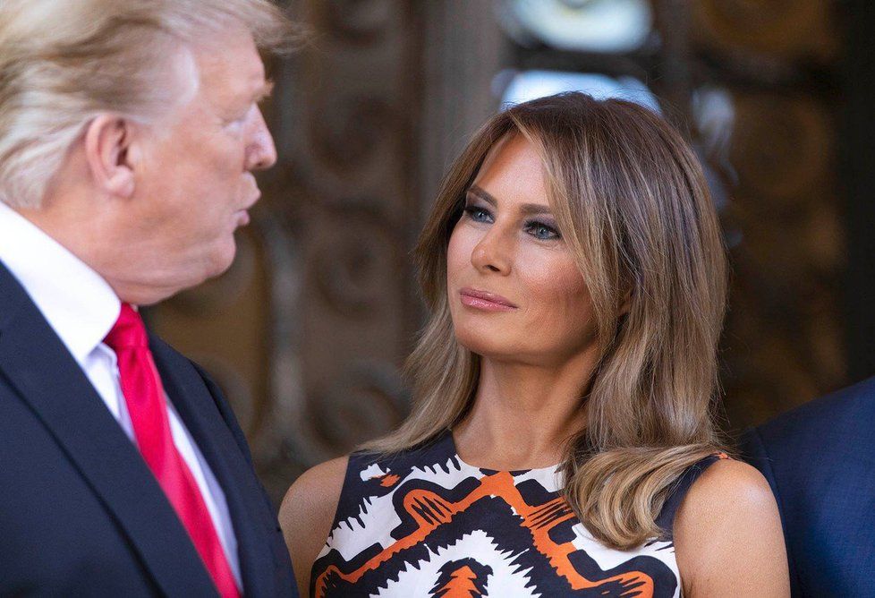 První dáma USA Melania Trumpová s manželem, prezidentem Donaldem Trumpem