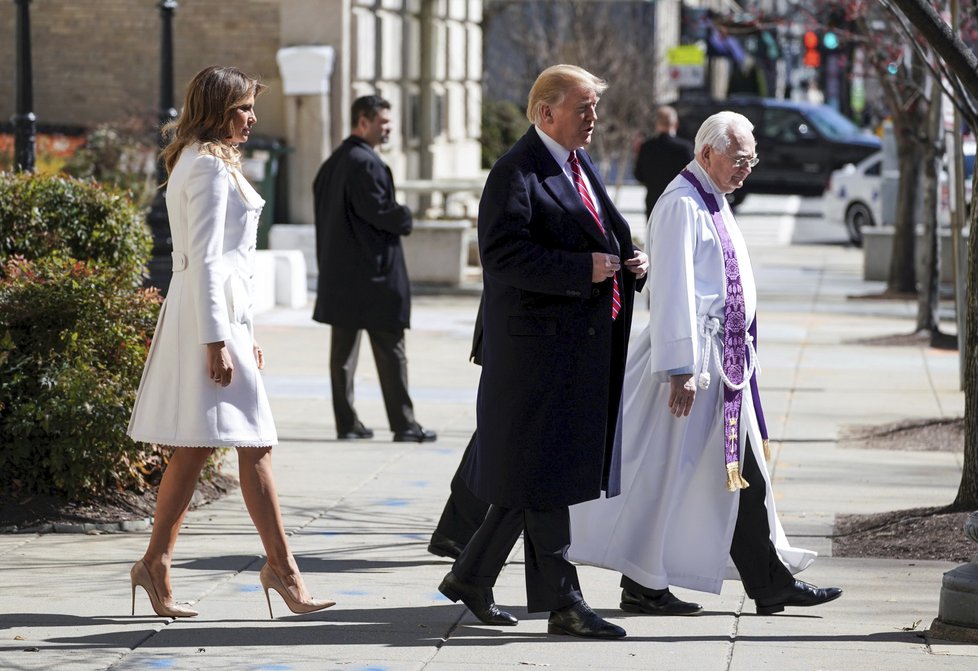 První dáma USA Melania Trumpová s manželem, prezidentem Donaldem Trumpem