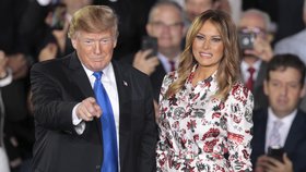 Prezident Donald Trump s manželkou Melanií.