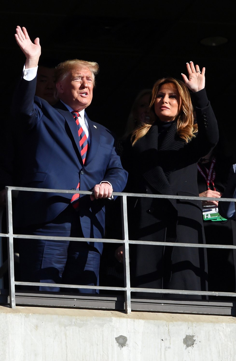 Prezident USA Donald Trump s manželkou Melanií.