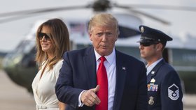 Prezident Trump s manželkou Melanií