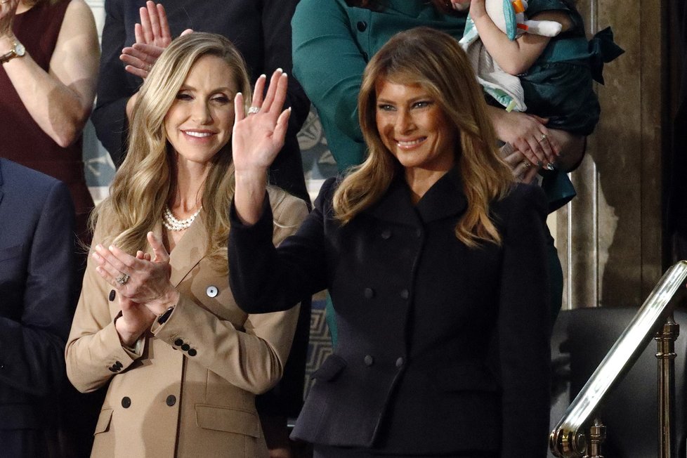 První dáma USA Melania Trumpová na projevu o stavu unie, (4.02.2020).