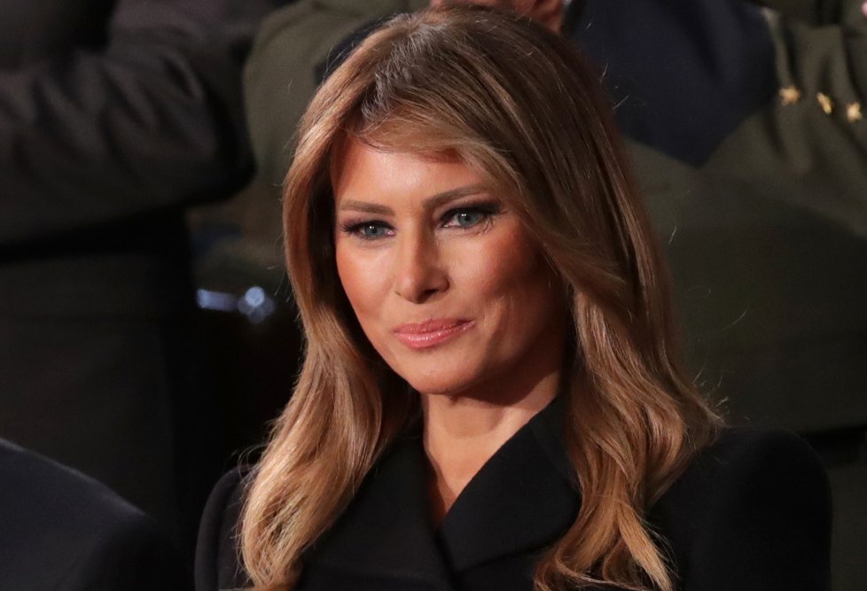 První dáma USA Melania Trumpová na projevu o stavu unie, (4. 2. 2020).