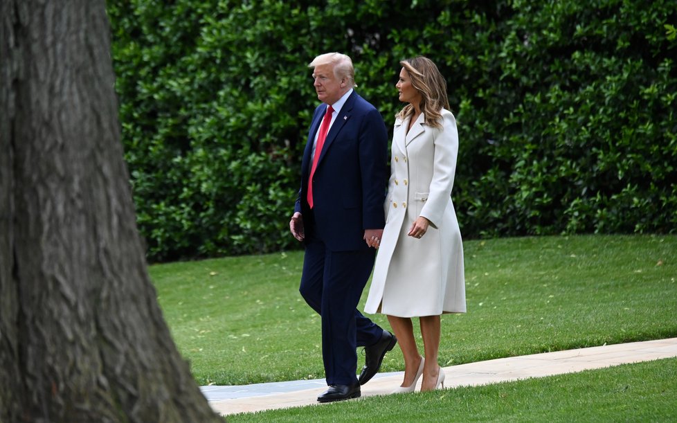 Prezident USA Donald Trump s manželkou Melanií