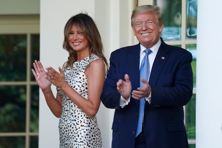 Prezident USA Donald Trump s manželkou Melanií