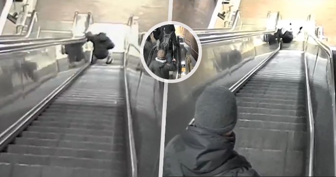 Muž zemřel potom, co se zasekl v eskalátoru. Nikdo z kolemjdoucích mu nepomohl