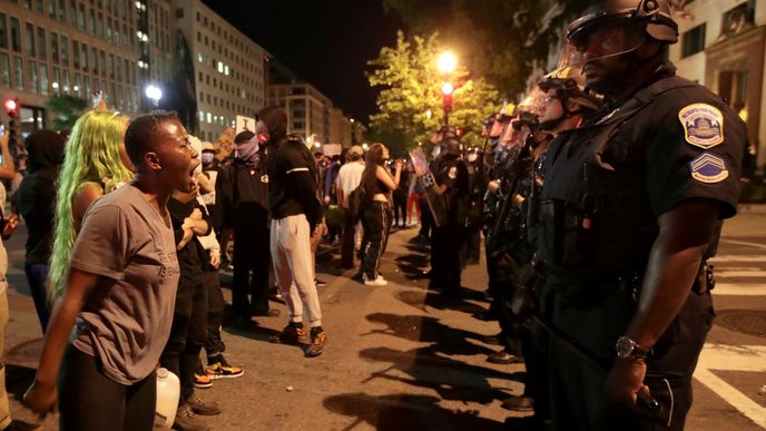 Protesty ve Washingtonu.