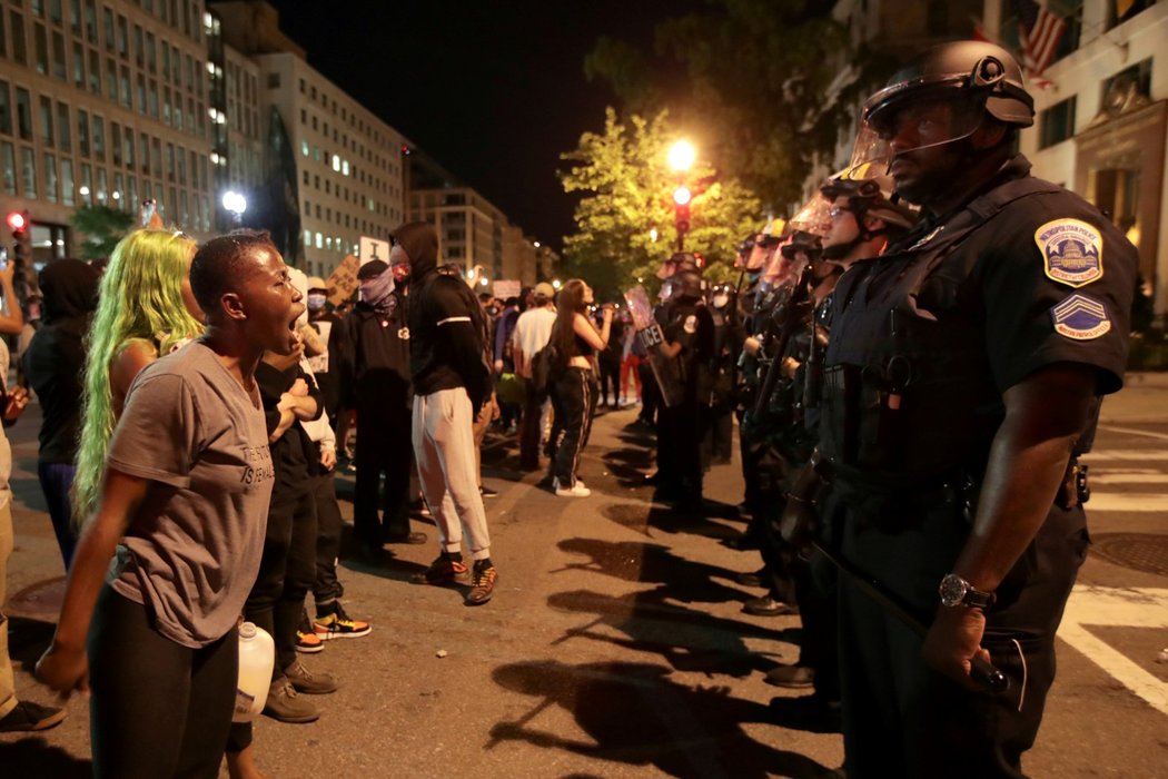 Protesty ve Washingtonu.