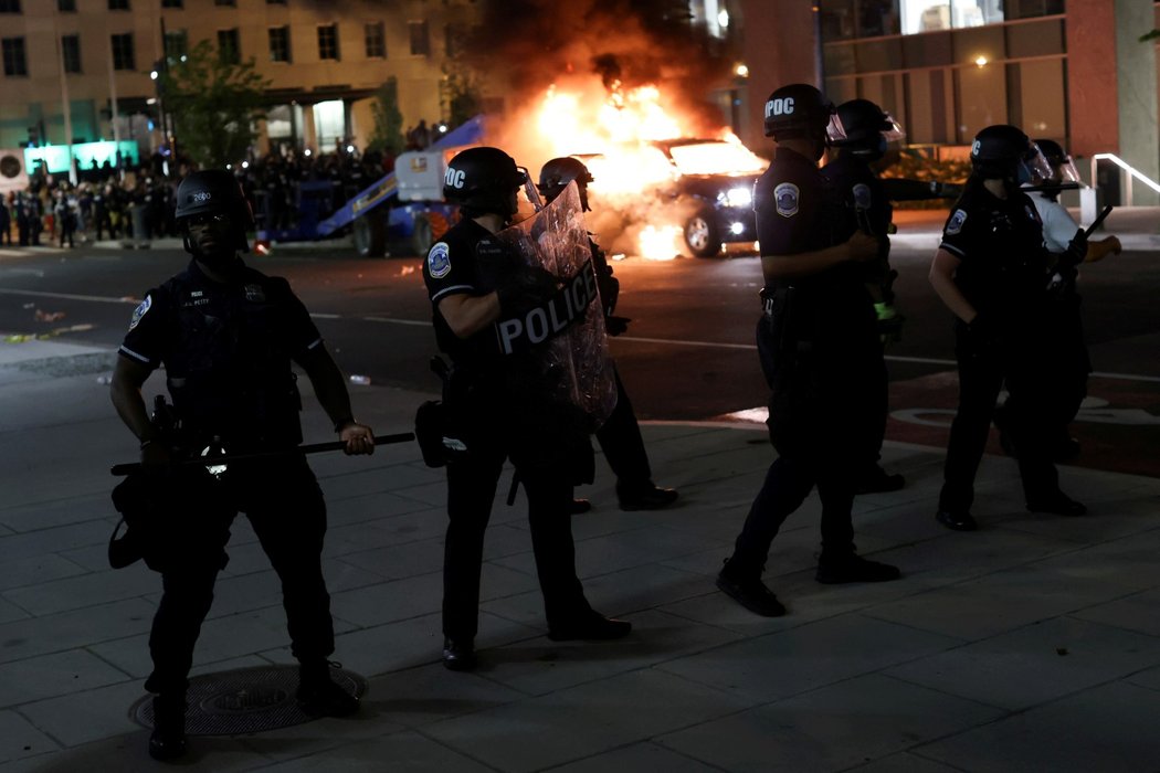 Protesty ve Washingtonu.