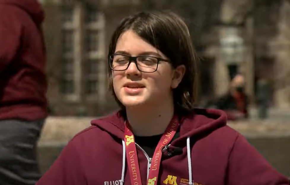 Elliott (13) se chce stát profesorem fyziky na univerzitě.