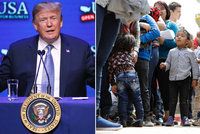 Trump chce migranty vyhošťovat i bez soudů. USA jsou podle něj pro smích celému světu