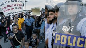 Nepokoje v USA vyvrcholily zákazem vycházení ve městě Ferguson.