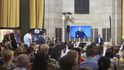 Debata se studenty u příležitosti odhalení busty Václava Havla na Kolumbijské univerzitě