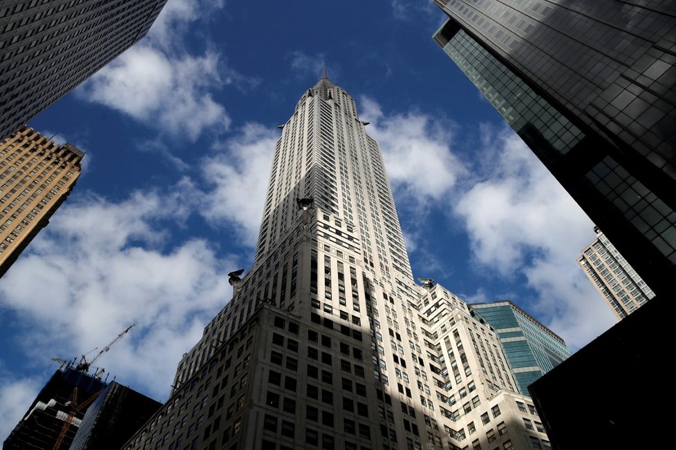 Legendární newyorský mrakodrap, téměř devadesátiletý Chrysler Building, je na prodej.  (9.1.2019)