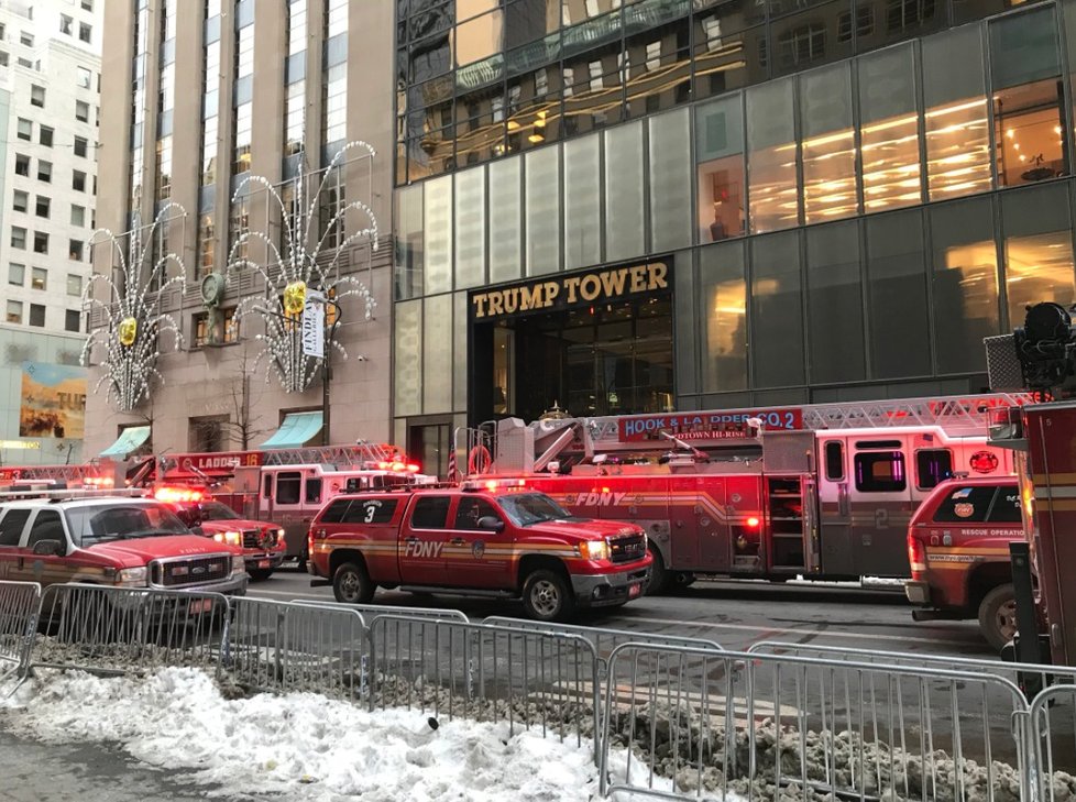 Požár v Trump Tower