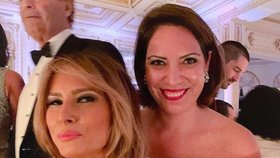 První dáma USA Melania Trumpová s Nicole DiCoccovou.