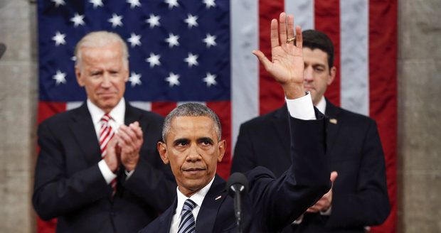 Americký prezident Barack Obama mluvil o válce proti terorismu i americké politice.