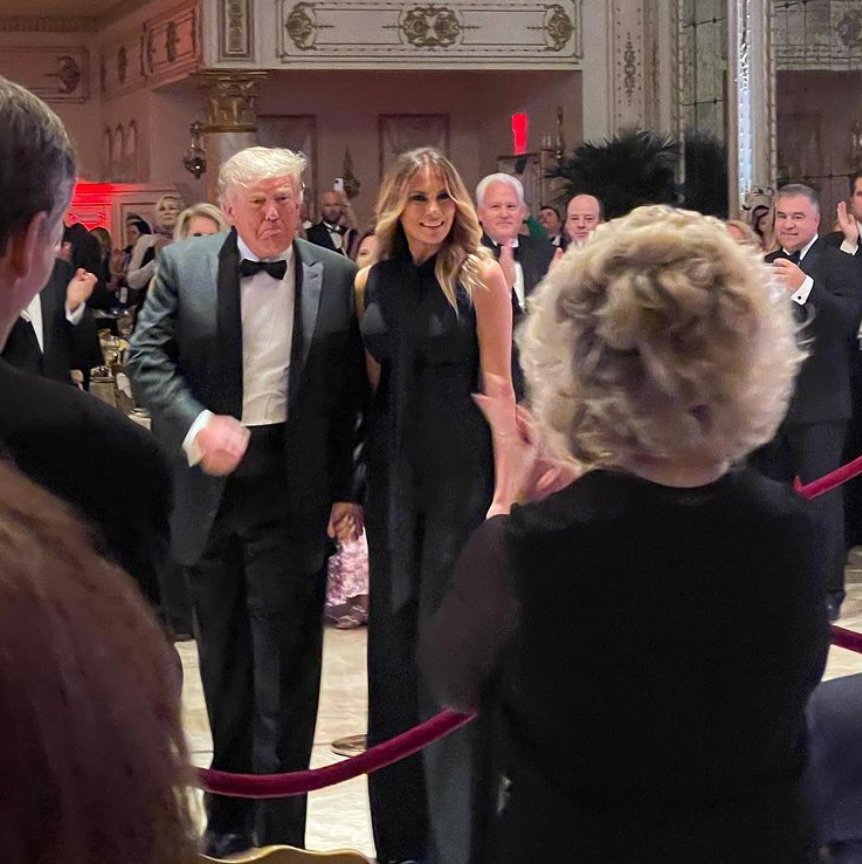 Exprezident USA Donald Trump s manželkou Melanií.
