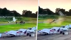 Na letišti v Carlisle v USA zemřel pilot malého letadla po srážce s policejním vrtulníkem.