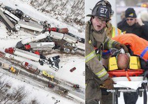 Krutá zima v USA si vyžádala následky v podobě hromadné nehody 70 vozů