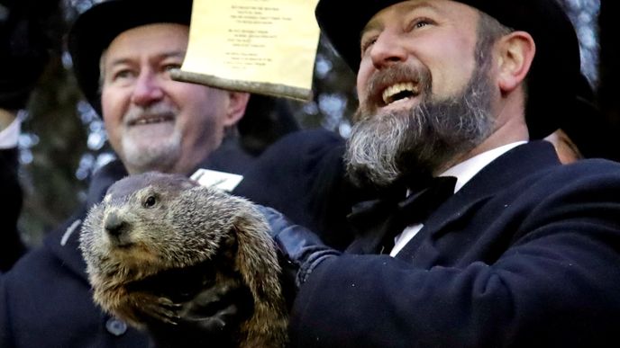 Brzký příchod jara byl podle webu USA Today za 133letou historii kuriózní americké tradice předpovězen teprve podevatenácté. (2.2.2019)