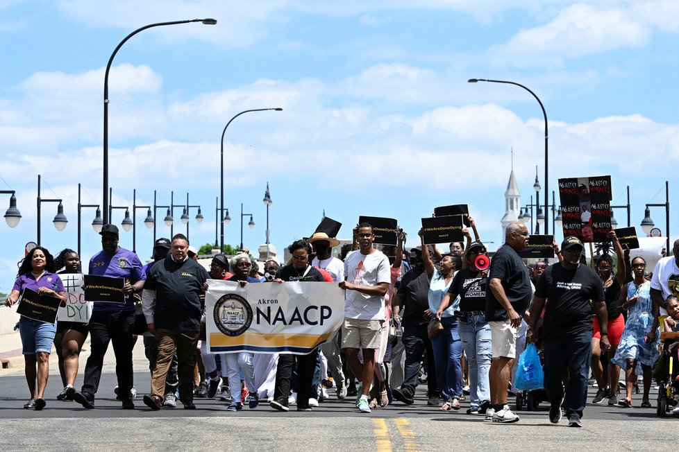 Ohio: Protesty za zabitého Afroameričana.