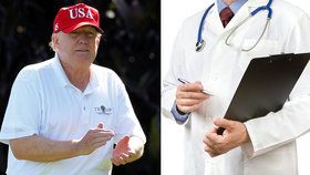 Trump má nadváhu a vysoký cholesterol, varují lékaři. Dnes ho vyšetří i psychiatr