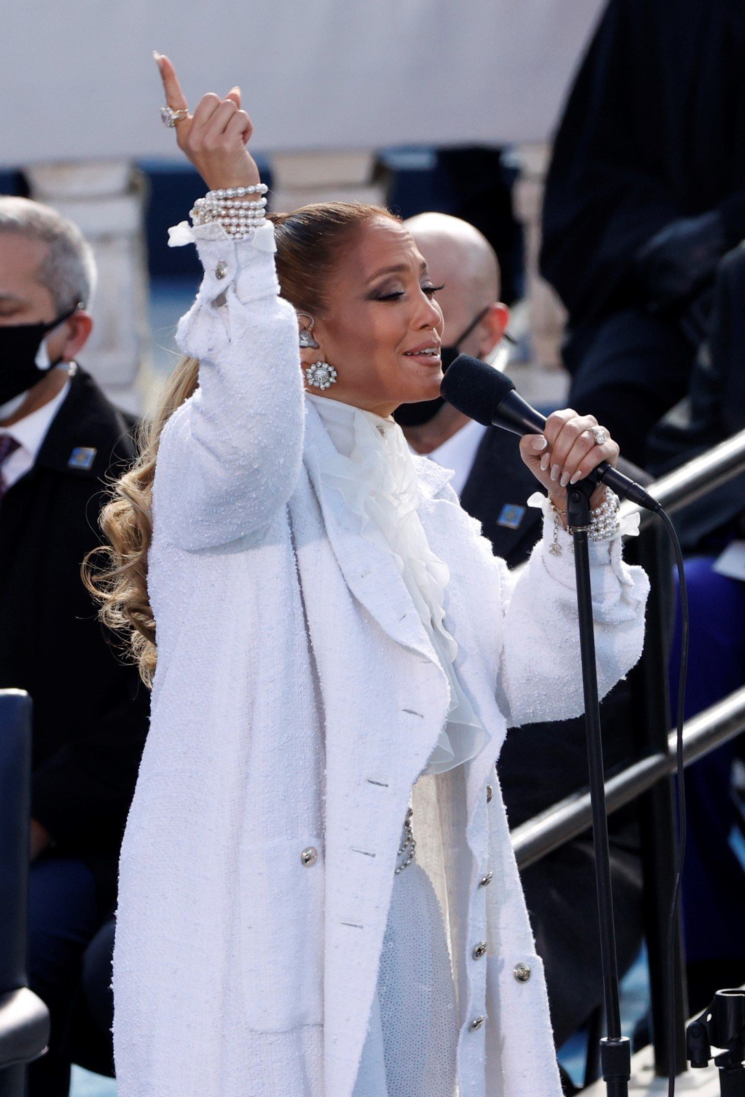 Jennifer Lopez na inauguraci Joea Bidena.