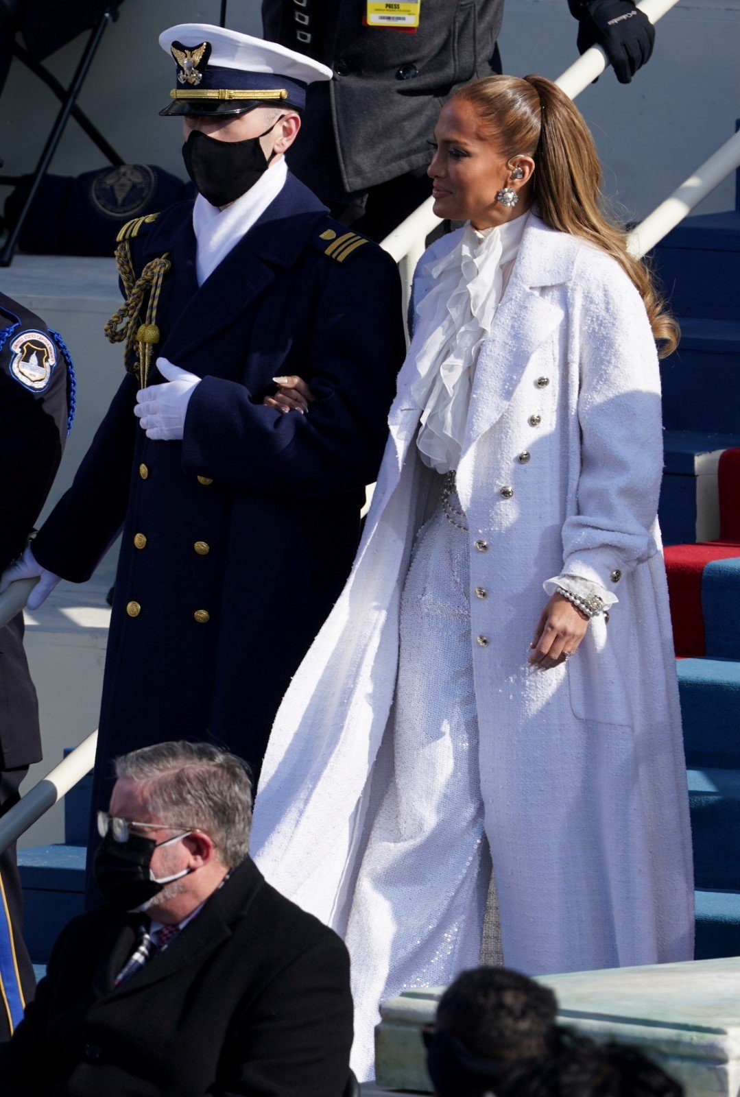 Jennifer Lopez na inauguraci Joea Bidena.